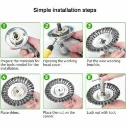 SINCèREETALI Brosse De Débroussailleuse, Tête De Brosse De Désherbage, Brosse De Désherbage De Débroussailleuse, Brosse De Désherbage Métallique, Environ 6 Pouces, Accessoires De Tondeuse à Gazon 10 SINCèREETALI Brosse De Débroussailleuse, Tête De Brosse De Désherbage, Brosse De Désherbage De Débroussailleuse, Brosse De Désherbage Métallique, Environ 6 Pouces, Accessoires De Tondeuse à Gazon -Débroussailleuse Soldes Magasin 63814751 4