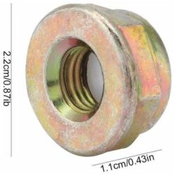 SINCèREETALI Assortiment D'écrous De Lame, écrou Universel Anti-filetage, écrou De Rechange Pour Tondeuse à Gazon, Accessoires De Coupe-bordures -Débroussailleuse Soldes Magasin 63817273 4