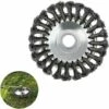 SINCèREETALI Brosse De Débroussailleuse à Gazon, Tête De Coupe Filaire De 15,2 Cm Avec Roue En Fil D'acier Solide, Brosse Ronde En Métal Pour Mauvaises Herbes -Débroussailleuse Soldes Magasin 63819044 1