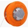 SINCèREETALI Tête De Tondeuse à Gazon - Tête De Coupe Universelle à 2 Lignes, Brosse En Nylon En Aluminium Fileté M10, Bobine De Bosse De Tondeuse (orange) -Débroussailleuse Soldes Magasin 63820556 1