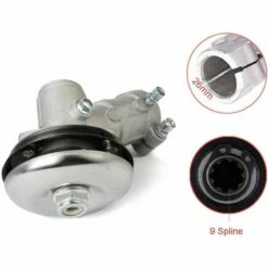 SINCèREETALI Renvoi D'angle Debroussailleuse 26mm /28mm, Tête D'engrenage Debroussailleuse Universelle Boîte De Vitesse De Tondeuse à Gazon Pour Coupe Herbe/Tronconneuse (26mm, Rond De 9 Dents) -Débroussailleuse Soldes Magasin 63820983 2
