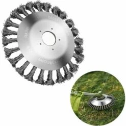 SINCèREETALI Weed Head Brosse à Désherbage En Fil D'acier 6 Pouces Brosse Rotative Disque De Brosse Pour Outils De Pelouse Jardin Agriculture - Remplacement Pour La Tonte