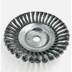 SINCèREETALI Brosse à Mauvaises Herbes Débroussailleuse Coupeur Tête Pour Débroussailleuse Brosse Ronde Pour Débroussailleuse (6"(25 Mm X 150 Mm))