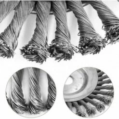 SINCèREETALI Brosse à Mauvaises Herbes Débroussailleuse Coupeur Tête Pour Débroussailleuse Brosse Ronde Pour Débroussailleuse (6"(25 Mm X 150 Mm)) -Débroussailleuse Soldes Magasin 63821887 5