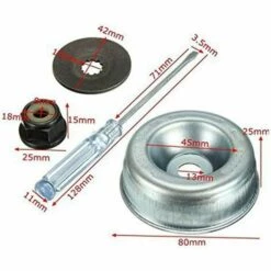 SINCèREETALI Machine De Jardin Tondeuse à Gazon Kit D'adaptateur De Lame Stihl Rondelle De Butée Rider Plate Collier Écrou Maintenance Tournevis Adaptateur De Lame Kit D'entretien Pour Débroussailleuse Stihl -Débroussailleuse Soldes Magasin 63821961 4