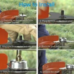 SINCèREETALI Machine De Jardin Tondeuse à Gazon Kit D'adaptateur De Lame Stihl Rondelle De Butée Rider Plate Collier Écrou Maintenance Tournevis Adaptateur De Lame Kit D'entretien Pour Débroussailleuse Stihl -Débroussailleuse Soldes Magasin 63821961 5