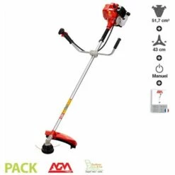 Débroussailleuse Thermique 52 Cm3 Coupe 42cm Lame 3 Dents Harnais VILLAGER AGM520E