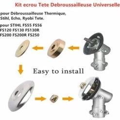 JUNJUN-9 Pièces Kit Ecrou Tete Debroussailleuse,Lame En Métal De Vitesses Universelle De Tondeuse,Débroussailleuse En Métal Accessoires,Pour Sylviculture Débroussailleuse Jardin Tondeuse à Gazon 9 JUNJUN-9 Pièces Kit Ecrou Tete Debroussailleuse,Lame En Métal De Vitesses Universelle De Tondeuse,Débroussailleuse En Métal Accessoires,Pour Sylviculture Débroussailleuse Jardin Tondeuse à Gazon -Débroussailleuse Soldes Magasin 63873735 3