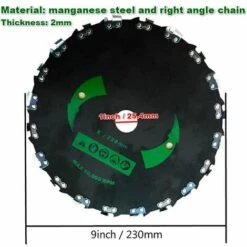 GroupM 20 Dents 9 Pouces Tondeuse à Gazon Scie Lame D'arbre Frappé Petit Bois De Bambou électrique Désherbeur Accessoires -Débroussailleuse Soldes Magasin 63890165 3