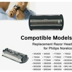 AOUGO Tête De Rasoir Pour Philips Bodygroom BG2024 BG2025 BG2026 BG2028 BG2036 BG2038 BG2040 Lame De Rechange Pour Rasoir électrique Philips Pour Homme -Débroussailleuse Soldes Magasin 63967121 5