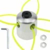 AOUGO Tête De Débroussailleuse Universelle En Aluminium De Rechange Flex Strimmer Débroussailleuse Tête De Bobine Avec 4 Cordons De Désherbage 1 Clé 2 Rondelles Pour Tondeuse à Gazon Garden M10 à Installer Facilement -Débroussailleuse Soldes Magasin 63967308 1