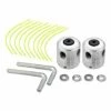 Lot De 2 Têtes De Débroussailleuse Universelles En Aluminium - Tête Double Fil - Bobine De Fil En Nylon - Accessoire Pour Débroussailleuse Gdrhvfd -Débroussailleuse Soldes Magasin 64072909 1