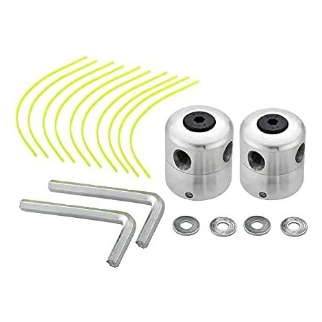 Lot De 2 Têtes De Débroussailleuse Universelles En Aluminium - Tête Double Fil - Bobine De Fil En Nylon - Accessoire Pour Débroussailleuse Gdrhvfd 3 Lot De 2 Têtes De Débroussailleuse Universelles En Aluminium - Tête Double Fil - Bobine De Fil En Nylon - Accessoire Pour Débroussailleuse Gdrhvfd