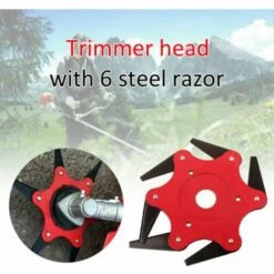 Ensoleillé Lame De Débroussailleuse à Tête De Coupe à Six Lames -Débroussailleuse Soldes Magasin 64073076 3