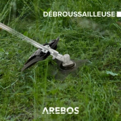 Arebos Débroussailleuse à Essence Premium 5 En 1 3PS 52 CC Avec Manche Profilé Rembourré Avec Rallonge De 1 M | Taille-haie Réglable | Coupe-Bordures | Débroussailleuse à Gazon - Noir / Rouge -Débroussailleuse Soldes Magasin 64089749 5