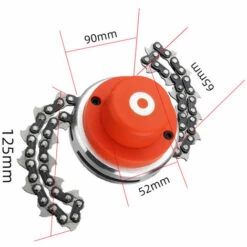 CARILLONSàVENT Dual Scratch Tête En Acier Universel Tête En Nylon Ligne De Jardinage Outils De Jardinage Weed Brush Cutter Jardin Pièces Petit Trimmer Pour La Tondeuse à Gazon (Color : Chain Blade) Carivent -Débroussailleuse Soldes Magasin 64138622 2