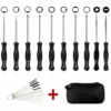 CARILLONSàVENT Lot De 10 Outil De Réglage De Carburateur Avec Brosse De Nettoyage Aiguille De Carburateur Pour Moteur 2 Cycle Petite Courantes Echo Stihl Poulan Husqvarna MTD Ryobi Homelite Tondeuse Weed Eater Carivent -Débroussailleuse Soldes Magasin 64139014 1