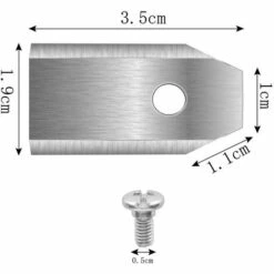 CARILLONSàVENT 45 X Lames De Couteau (3g-0.75mm) Avec 45 Vis, Carivent -Débroussailleuse Soldes Magasin 64139317 2