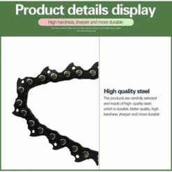 CARILLONSàVENT Têtes De Tondeuse à Gazon Noires Pour Accessoires Durables Agricoles De Jardin En Acier Au Manganèse Extérieur Désherbage Dur Et Longue Durée De Vie 2 Chaînes, Carivent -Débroussailleuse Soldes Magasin 64139492 4