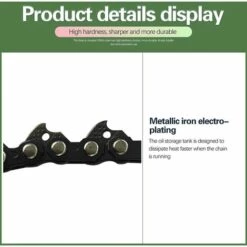 CARILLONSàVENT Têtes De Tondeuse à Gazon Noires Pour Accessoires Durables Agricoles De Jardin En Acier Au Manganèse Extérieur Désherbage Dur Et Longue Durée De Vie 2 Chaînes, Carivent -Débroussailleuse Soldes Magasin 64139492 5