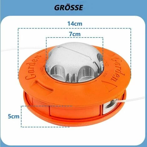 Dontodent Tondeuse à Gazon Universelle En Aluminium, Adaptée à La Cour De Jardin M10 X 1,25 LH 5 Dontodent Tondeuse à Gazon Universelle En Aluminium, Adaptée à La Cour De Jardin M10 X 1,25 LH – Image 3