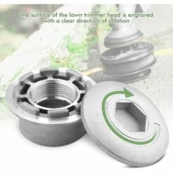 MèREÉTERNEL Aluminium Fils Tête Coupe-Bordure, Tête De Débroussailleuse Universelle Accessoire De Débroussailleuse Avec 4 Lignes Pour Tondeuse à Gazon, 72 X 44.5 Mm Ternel 11 MèREÉTERNEL Aluminium Fils Tête Coupe-Bordure, Tête De Débroussailleuse Universelle Accessoire De Débroussailleuse Avec 4 Lignes Pour Tondeuse à Gazon, 72 X 44.5 Mm Ternel -Débroussailleuse Soldes Magasin 64171943 5