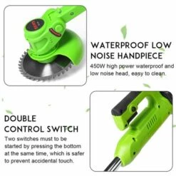 HAZEL Coupe-bordures électrique 24V 450W Débroussailleuse Tondeuse à Batterie Avec 2 Batteries -Débroussailleuse Soldes Magasin 64198879 5