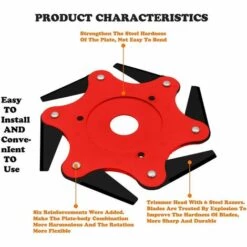 BF Tête De Tondeuse Extérieure Débroussailleuse Lame Accessoires De Tête De Tondeuse à Gazon 6 Rasoir En Acier 9 BF Tête De Tondeuse Extérieure Débroussailleuse Lame Accessoires De Tête De Tondeuse à Gazon 6 Rasoir En Acier -Débroussailleuse Soldes Magasin 64388135 3