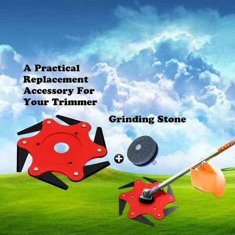 BF Tête De Tondeuse Extérieure Débroussailleuse Lame Accessoires De Tête De Tondeuse à Gazon 6 Rasoir En Acier 7 BF Tête De Tondeuse Extérieure Débroussailleuse Lame Accessoires De Tête De Tondeuse à Gazon 6 Rasoir En Acier – Image 5