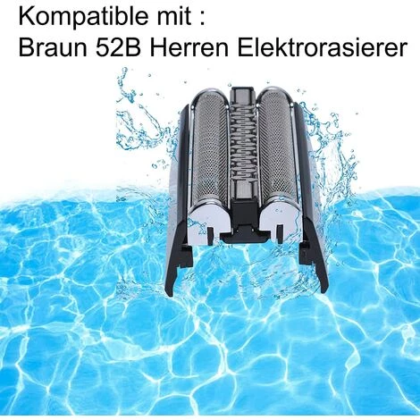 THSINDE Tête De Rasoir De Rechange 52B Compatible Avec Les Rasoirs électriques Braun 5 Series 5020S 5030S 5040S 5050S 5070S 5090CC 52B 52S Series Avec Brosse 6 THSINDE Tête De Rasoir De Rechange 52B Compatible Avec Les Rasoirs électriques Braun 5 Series 5020S 5030S 5040S 5050S 5070S 5090CC 52B 52S Series Avec Brosse – Image 4