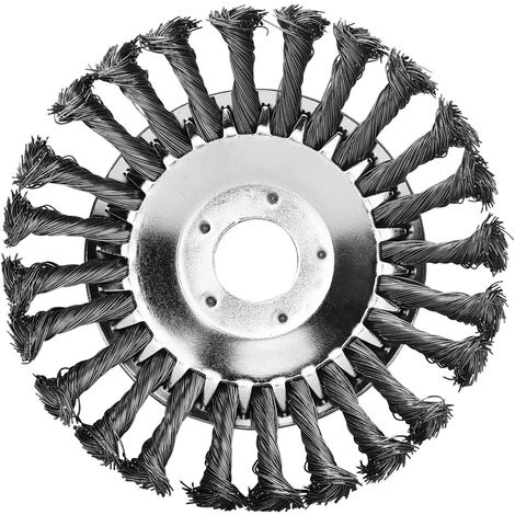 SINCèREETALI 8'' Brosse à Désherber Ronde Pour Débroussailleuse Outils De Pelouse, 200x25,4mm Tête Brosse Désherbage Avec Roue En Fil D'acier Massif Pour Jardin Agriculture (8 Pouce Accessoires Kit) 4 SINCèREETALI 8'' Brosse à Désherber Ronde Pour Débroussailleuse Outils De Pelouse, 200x25,4mm Tête Brosse Désherbage Avec Roue En Fil D'acier Massif Pour Jardin Agriculture (8 Pouce Accessoires Kit) – Image 2