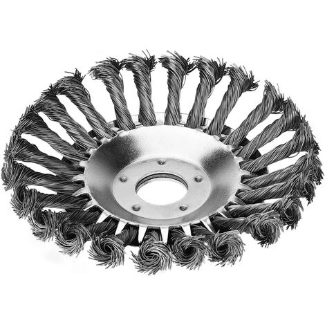 SINCèREETALI 8'' Brosse à Désherber Ronde Pour Débroussailleuse Outils De Pelouse, 200x25,4mm Tête Brosse Désherbage Avec Roue En Fil D'acier Massif Pour Jardin Agriculture (8 Pouce Accessoires Kit) 5 SINCèREETALI 8'' Brosse à Désherber Ronde Pour Débroussailleuse Outils De Pelouse, 200x25,4mm Tête Brosse Désherbage Avec Roue En Fil D'acier Massif Pour Jardin Agriculture (8 Pouce Accessoires Kit) – Image 3