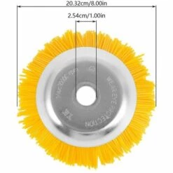 HABIENTôT Brosse Desherbage Debroussailleuse 8 Pouce, Tete Brosse Désherbage En Nylon, Tête De Désherbage Rotative Ronde, Pour Outils De Pelouse Jardin Agriculture，Oi-FRIS -Débroussailleuse Soldes Magasin 64562199 2