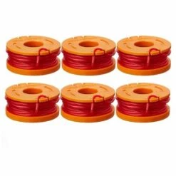 HABIENTôT 6 Pièces WA0004.1 Fil Pour Tondeuse à Gazon Pour Tous Les Tondeuses à Gazon 20 V WORX Et 1 Tondeuse Porte-bobine Porte-bobine Edger, Compatible Avec Worx WG180 WG163 WA0010,Oi-FRIS