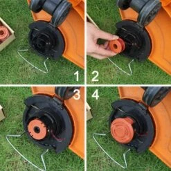 HABIENTôT 6 Pièces WA0004.1 Fil Pour Tondeuse à Gazon Pour Tous Les Tondeuses à Gazon 20 V WORX Et 1 Tondeuse Porte-bobine Porte-bobine Edger, Compatible Avec Worx WG180 WG163 WA0010，Oi-FRIS -Débroussailleuse Soldes Magasin 64562272 4