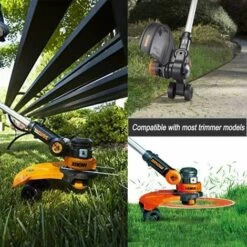 HABIENTôT 6 Pièces WA0004.1 Fil Pour Tondeuse à Gazon Pour Tous Les Tondeuses à Gazon 20 V WORX Et 1 Tondeuse Porte-bobine Porte-bobine Edger, Compatible Avec Worx WG180 WG163 WA0010，Oi-FRIS -Débroussailleuse Soldes Magasin 64562272 5