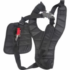 AOUGO Sangle De Confort Noire Double épaule, Bandoulière Pour Débroussailleuses/coupe-bordures/harnais De Débroussailleuse, Débroussailleuse De Jardin Tondeuse à Gazon Ceinture En Nylon