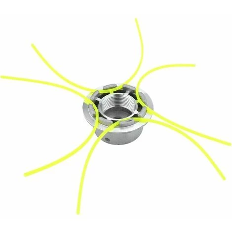 JOORRT Tête De Débroussailleuse Universelle, Tête Coupebordure En Aluminium Fils Pour Débroussailleuse à Essence Tondeuse à Gazon 6 JOORRT Tête De Débroussailleuse Universelle, Tête Coupebordure En Aluminium Fils Pour Débroussailleuse à Essence Tondeuse à Gazon – Image 4