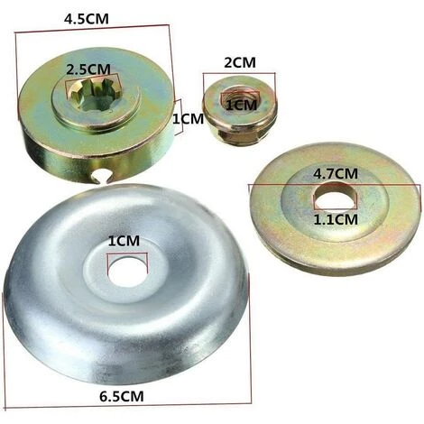 AOUGO Kit De Fixation D'écrou De Lame De Boîte De Vitesses En Métal De 4 Pièces Pour Le Remplacement De Couverture De Débroussailleuse Pour La Débroussailleuse De Tondeuse à Gazon (4 Pièces/ensemble) 4 AOUGO Kit De Fixation D'écrou De Lame De Boîte De Vitesses En Métal De 4 Pièces Pour Le Remplacement De Couverture De Débroussailleuse Pour La Débroussailleuse De Tondeuse à Gazon (4 Pièces/ensemble) – Image 2