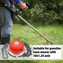 ELLE Tête De Tondeuse à Gazon Noire Pour Extérieur En Acier Au Manganèse Jardin Agriculture Accessoires Durables Désherbage Dur Durable (rouge) 7 ELLE Tête De Tondeuse à Gazon Noire Pour Extérieur En Acier Au Manganèse Jardin Agriculture Accessoires Durables Désherbage Dur Durable (rouge) -Débroussailleuse Soldes Magasin 64915830 2