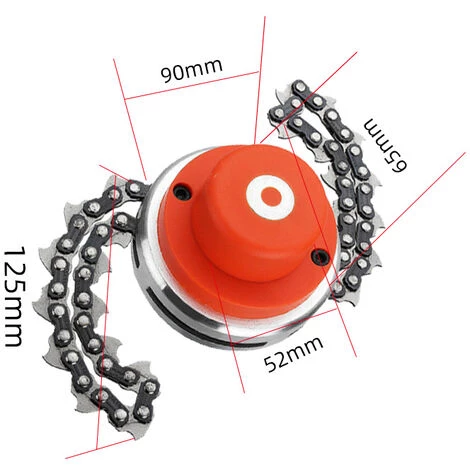 Dual Scratch Tête En Acier Universel Tête En Nylon Ligne De Jardinage Outils De Jardinage Weed Brush Cutter Jardin Pièces Petit Trimmer Pour La Tondeuse à Gazon (Color : Chain Blade) 56Vingt 4 Dual Scratch Tête En Acier Universel Tête En Nylon Ligne De Jardinage Outils De Jardinage Weed Brush Cutter Jardin Pièces Petit Trimmer Pour La Tondeuse à Gazon (Color : Chain Blade) 56Vingt – Image 2
