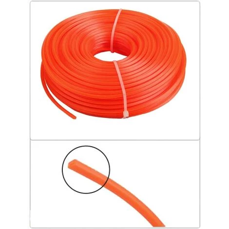 CESIèCLEFOU Fil Coupe Bordure Universel, Ligne De Trimmer Strimmer En Nylon 3.0 Mm, Fil En Nylon Débroussailleuse Robuste Pour Bosse Tête Tondeuse À Gazon De Jardinage (Square, 3mmx50m) Lefou 4 CESIèCLEFOU Fil Coupe Bordure Universel, Ligne De Trimmer Strimmer En Nylon 3.0 Mm, Fil En Nylon Débroussailleuse Robuste Pour Bosse Tête Tondeuse À Gazon De Jardinage (Square, 3mmx50m) Lefou – Image 2