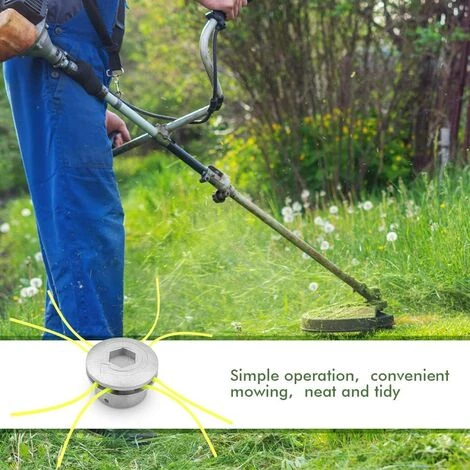 FR-LIFE Tete Debroussailleuse Universelle, Tete Debroussailleuse 4 Fils, Aluminium Tete Fil Débroussailleuse Accessoire De Débroussailleuse Pour Tondeuse à Gazon, 72 X 44.5 Mm 2 Pcs—BR-Vie 4 FR-LIFE Tete Debroussailleuse Universelle, Tete Debroussailleuse 4 Fils, Aluminium Tete Fil Débroussailleuse Accessoire De Débroussailleuse Pour Tondeuse à Gazon, 72 X 44.5 Mm 2 Pcs—BR-Vie – Image 2