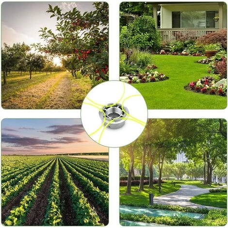 FR-LIFE Tete Debroussailleuse Universelle, Tete Debroussailleuse 4 Fils, Aluminium Tete Fil Débroussailleuse Accessoire De Débroussailleuse Pour Tondeuse à Gazon, 72 X 44.5 Mm 2 Pcs—BR-Vie 6 FR-LIFE Tete Debroussailleuse Universelle, Tete Debroussailleuse 4 Fils, Aluminium Tete Fil Débroussailleuse Accessoire De Débroussailleuse Pour Tondeuse à Gazon, 72 X 44.5 Mm 2 Pcs—BR-Vie – Image 4