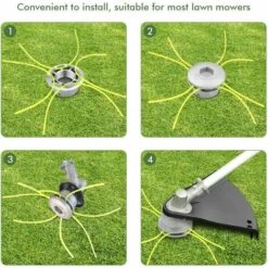 FR-LIFE Tete Debroussailleuse Universelle, Tete Debroussailleuse 4 Fils, Aluminium Tete Fil Débroussailleuse Accessoire De Débroussailleuse Pour Tondeuse à Gazon, 72 X 44.5 Mm 2 Pcs—BR-Vie 11 FR-LIFE Tete Debroussailleuse Universelle, Tete Debroussailleuse 4 Fils, Aluminium Tete Fil Débroussailleuse Accessoire De Débroussailleuse Pour Tondeuse à Gazon, 72 X 44.5 Mm 2 Pcs—BR-Vie -Débroussailleuse Soldes Magasin 65031803 5