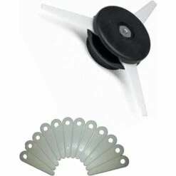 EAUDACè Tête De Débroussailleuse De Rechange Et 12 Lames De Rechange Avec 12 Lames En Nylon Et Tête De Coupe -Débroussailleuse Soldes Magasin 65034955 2