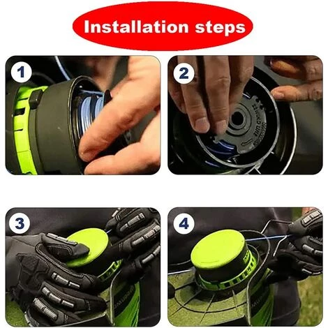 EAUDACè Lot De 6 Bobines De Rechange Pour Débroussailleuse Sans Fil Parkside PRTA 20 Li C3 IAN351753 6 EAUDACè Lot De 6 Bobines De Rechange Pour Débroussailleuse Sans Fil Parkside PRTA 20 Li C3 IAN351753 – Image 4