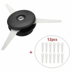 CESIèCLEFOU Tête De Débroussailleuse De Rechange Et 12 Lames De Rechange Avec 12 Lames En Nylon Et Tête De Coupe（20-3）Lefou -Débroussailleuse Soldes Magasin 65211054 5