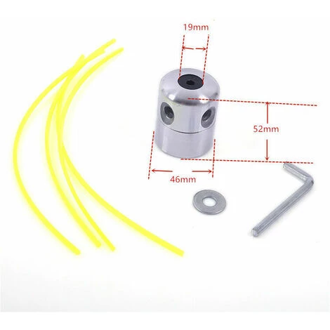 2PCS Tête De Débroussailleuse Aluminium Fils Tête Coupe-bordure Universelle Avec Tête Fil Nylon Pour Accessoires De Tondeuse à Gazon S'arêern 4 2PCS Tête De Débroussailleuse Aluminium Fils Tête Coupe-bordure Universelle Avec Tête Fil Nylon Pour Accessoires De Tondeuse à Gazon S'arêern – Image 2