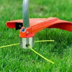 PREMIER Tête De Coupe-herbe En Aluminium Tête De Débroussailleuse Universelle Tête De Coupe Bobine Avec 4 Nylon Ligne Coupe Bordure Tête Double Fil Bobine Pour Débroussailleuse à Gazon Et Brosse Cutter -Débroussailleuse Soldes Magasin 65390010 4